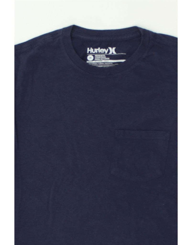 HURLEY Mens Premium Fit T-Shirt Top Medium Navy Blue Cotton | Vintage Hurley | Thrift | Second-Hand Hurley | Used Clothing | Messina Hembry 