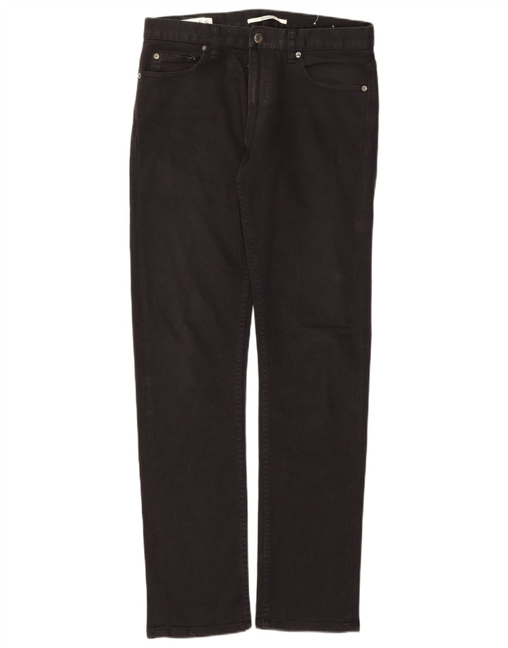 Reiss Womens Shacket Slim Jeans W30 L33 Black Cotton