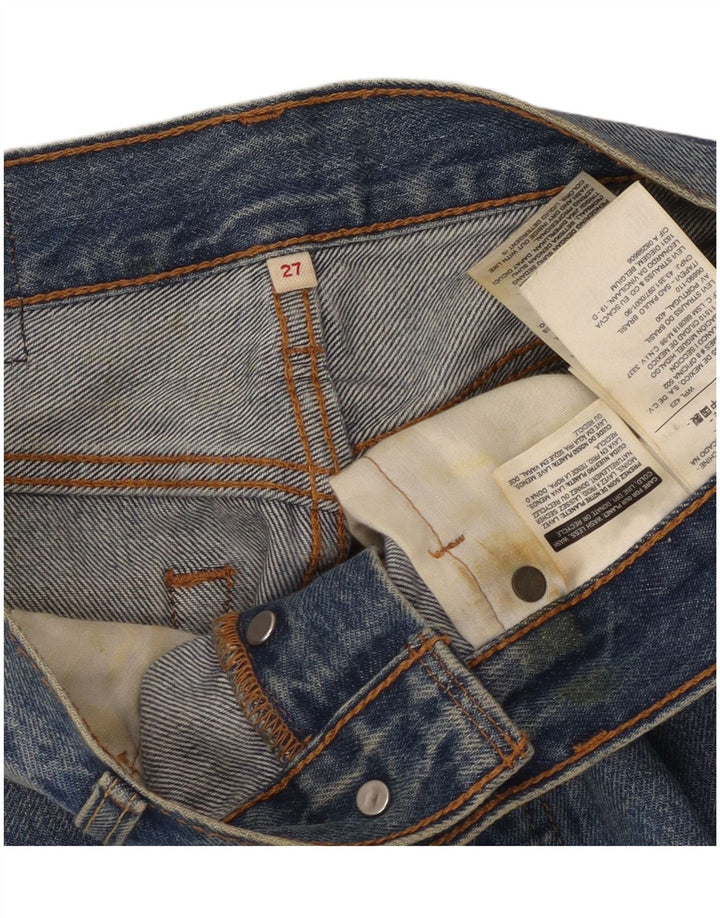 Levi's Womens Denim Skirt W27 Small Blue Cotton