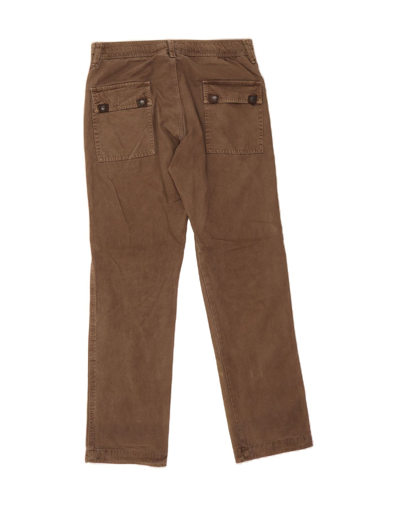 OVIESSE Mens Straight Casual Trousers IT 50 Large W36 L34 Brown Cotton Vintage Oviesse and Second-Hand Oviesse from Messina Hembry 