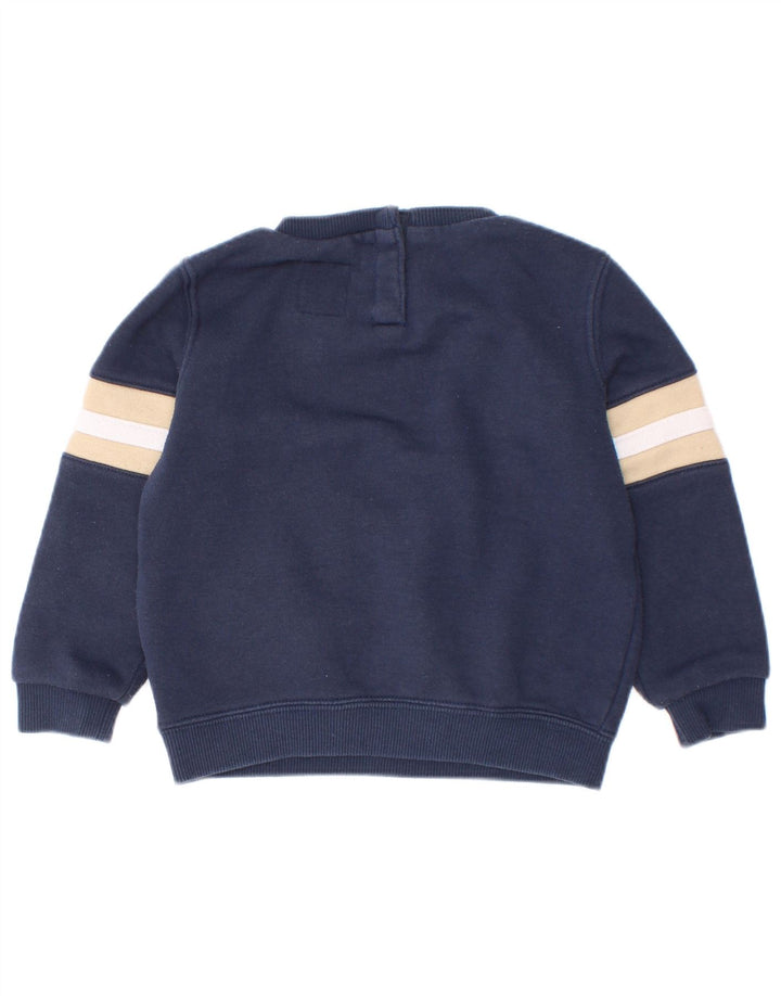 Levi's Baby Boys Sweatshirt Jumper 18-24 Months Navy Blue Colourblock