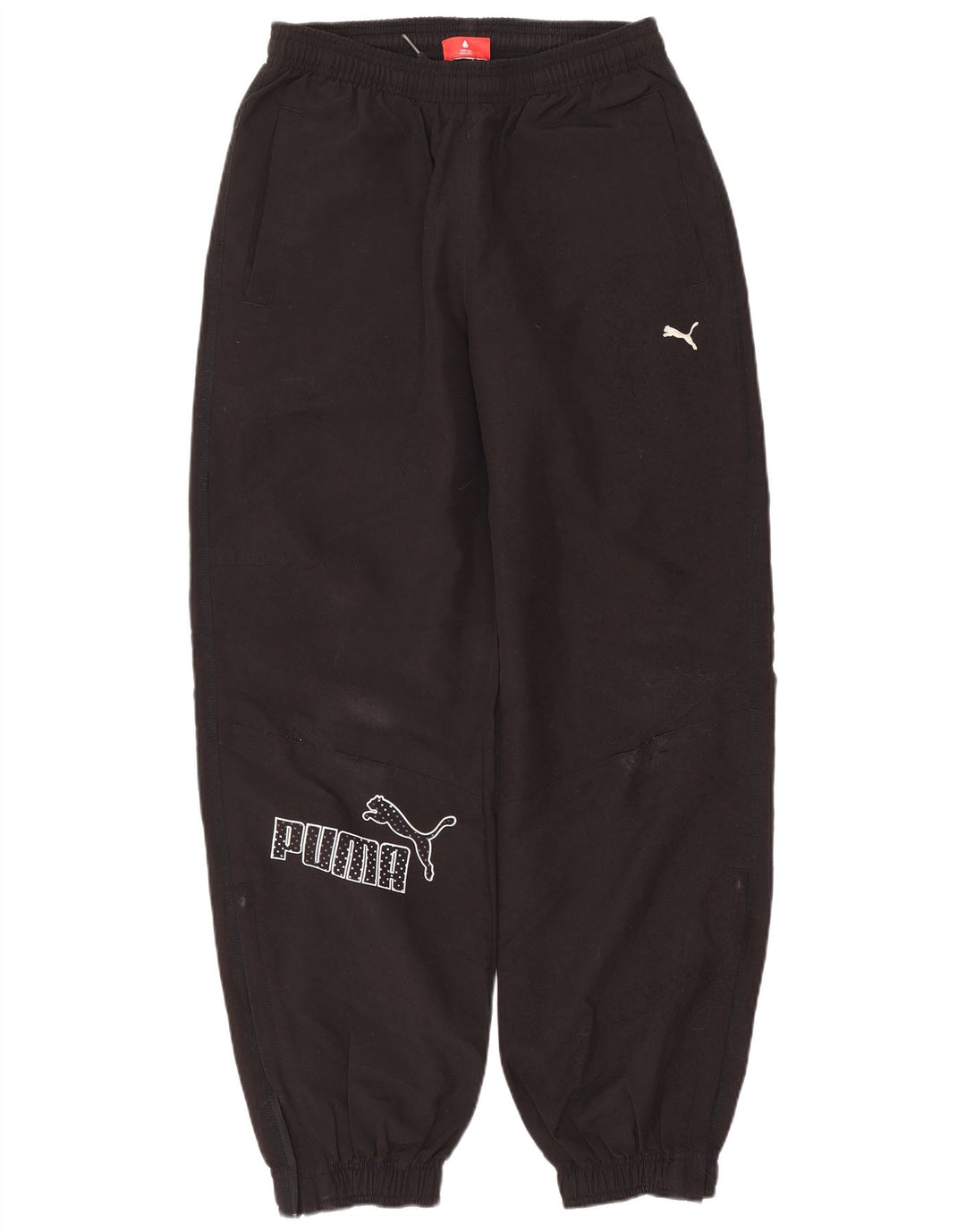 Puma Girls Graphic Tracksuit Trousers Joggers 13-14 Years Black