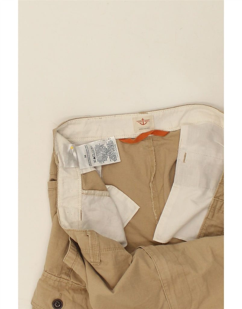 DOCKERS Mens Cargo Shorts W38 XL Beige Cotton | Vintage Dockers | Thrift | Second-Hand Dockers | Used Clothing | Messina Hembry 