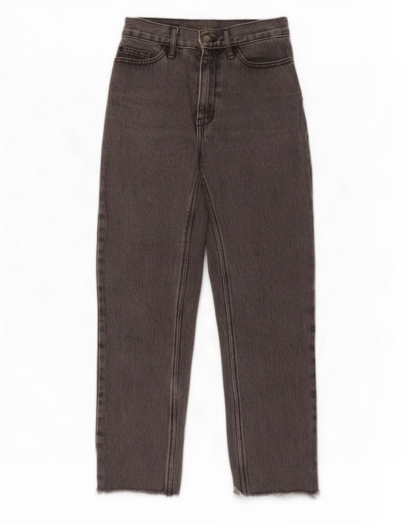 Calvin Klein Womens High Waist Straight Jeans W26 L27 Grey