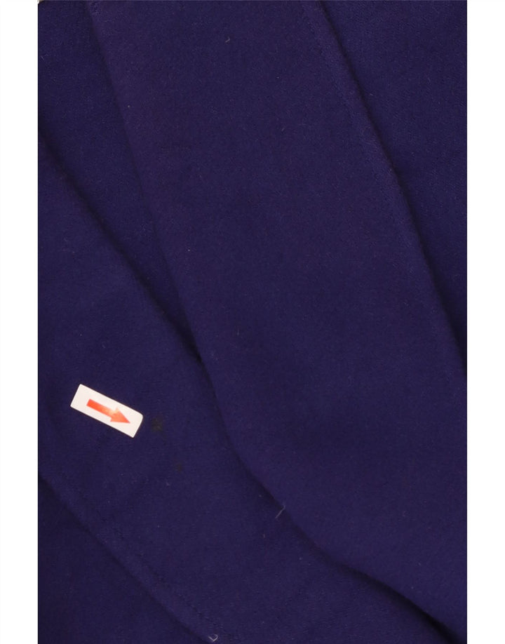 Vintage Womens Oversized Double Breasted Coat IT 42 Medium Purple Wool