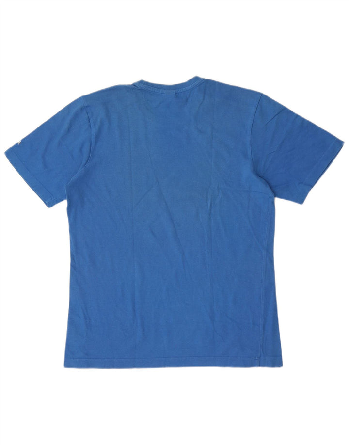 Reebok Mens Graphic T-Shirt Top Medium Blue Cotton