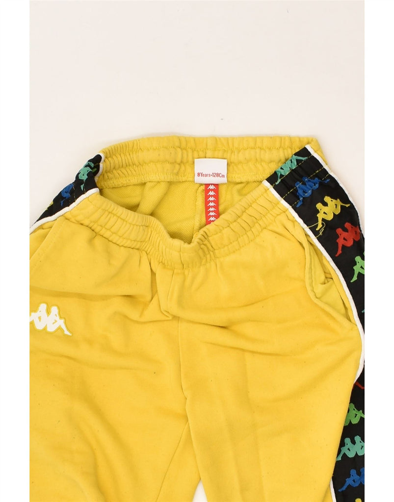 KAPPA Boys Tracksuit Trousers Joggers 7-8 Years Yellow Cotton | Vintage Kappa | Thrift | Second-Hand Kappa | Used Clothing | Messina Hembry 