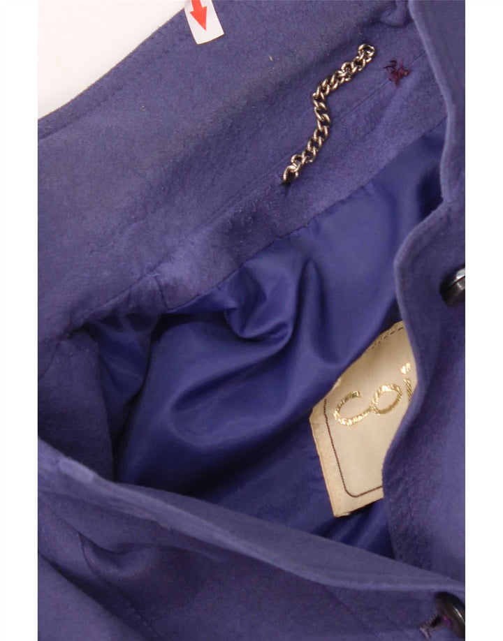 Cojana Womens Faux Suede Overcoat UK 12 Medium Purple Polyester
