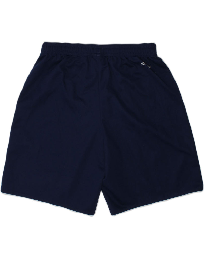 ADIDAS Boys Climalite Sport Shorts 11-12 Years Blue Polyester | Vintage Adidas | Thrift | Second-Hand Adidas | Used Clothing | Messina Hembry 