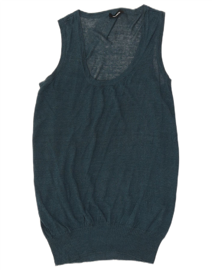 Max & Co. Womens Vest Tank Top UK 14 Large Green