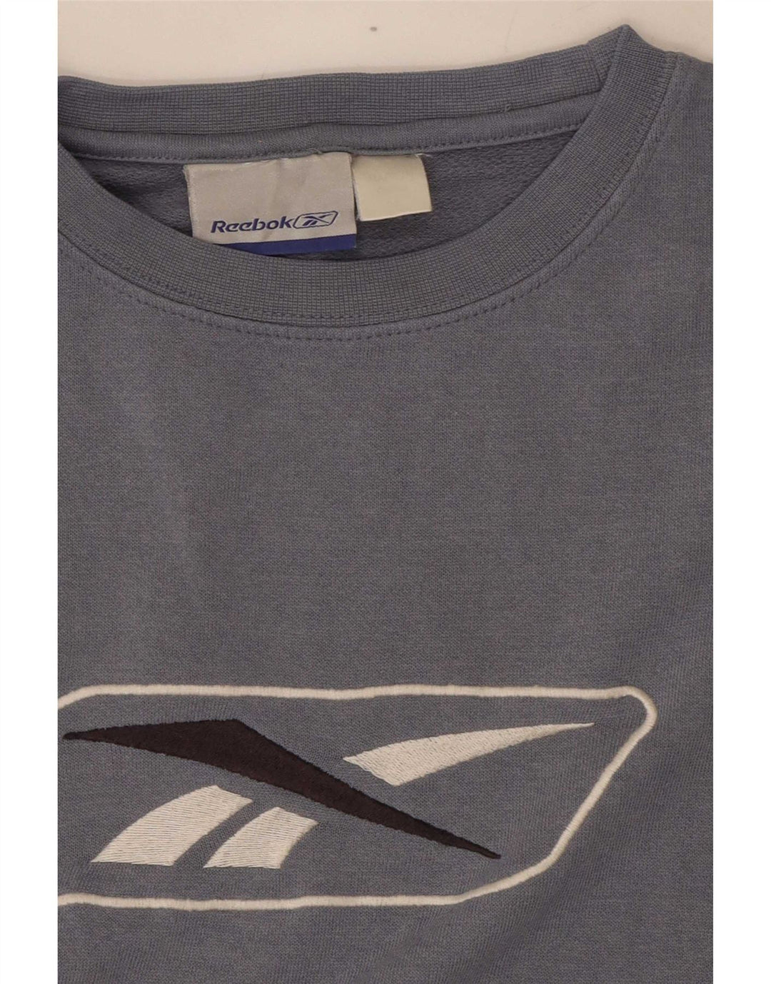 Reebok Mens Graphic Sweatshirt Jumper Medium Blue Colourblock