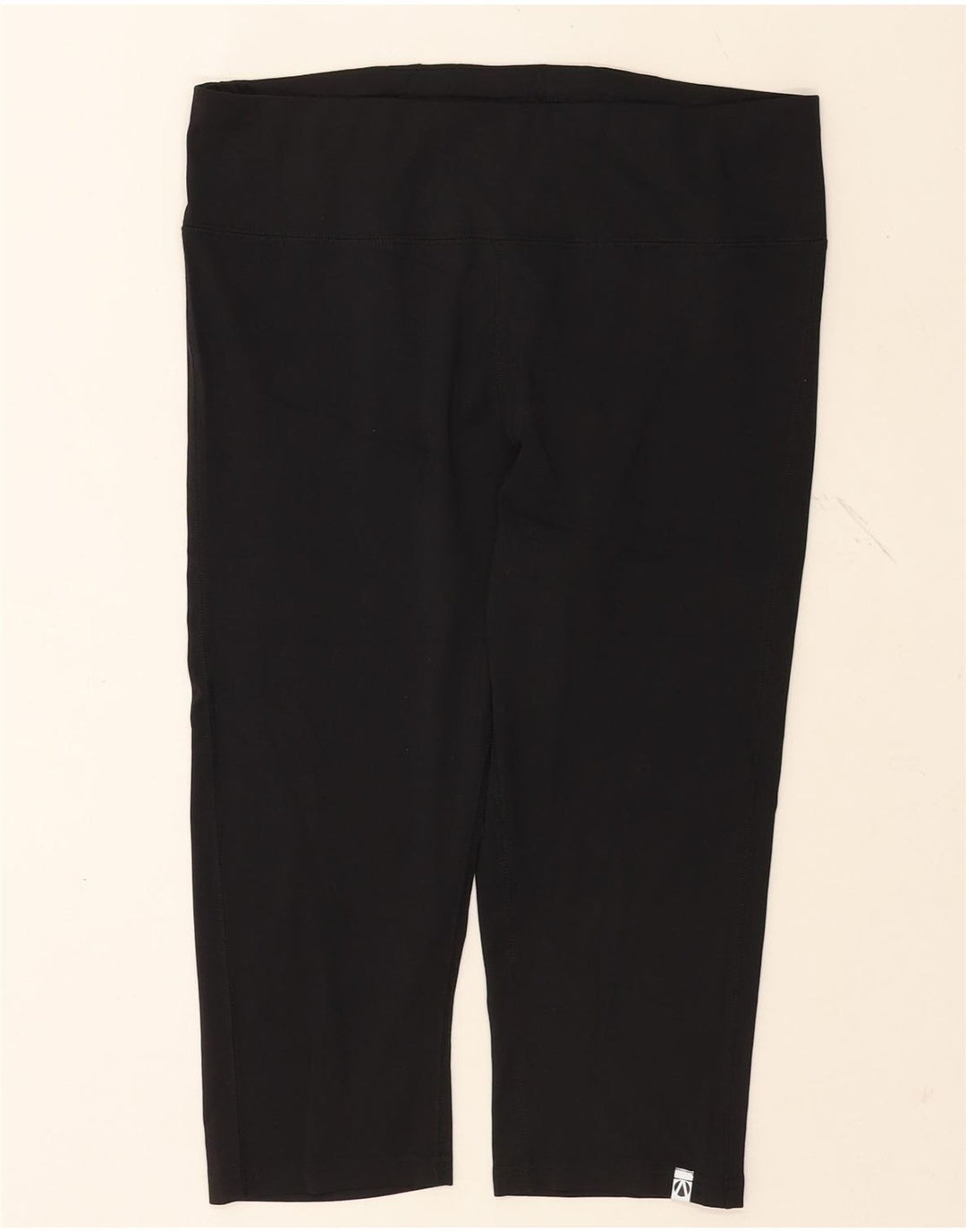 Marks & Spencer Womens Capri Leggings UK 16 Large Black Polyester