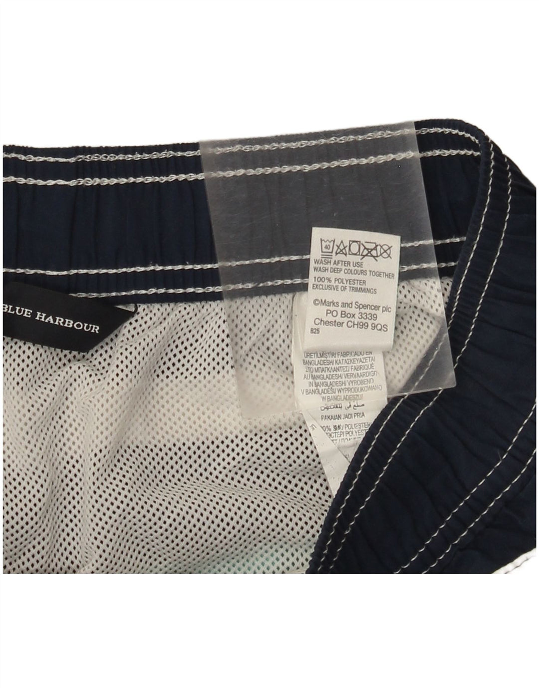 Marks & Spencer Mens Blue Harbour Swimming Shorts Medium Navy Blue
