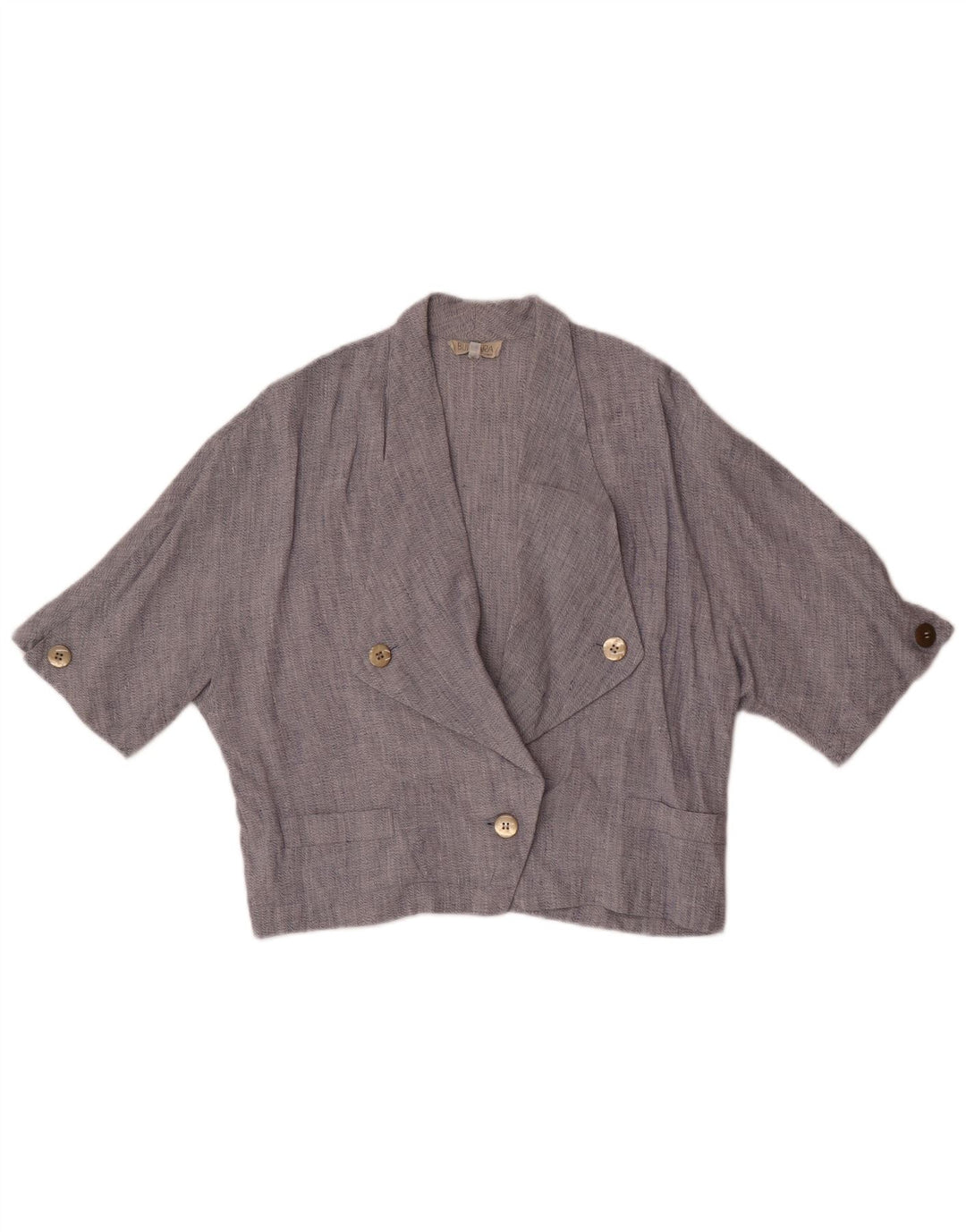 Vintage Womens Oversized 1 Button Blazer Jacket IT 44 Medium Navy Blue