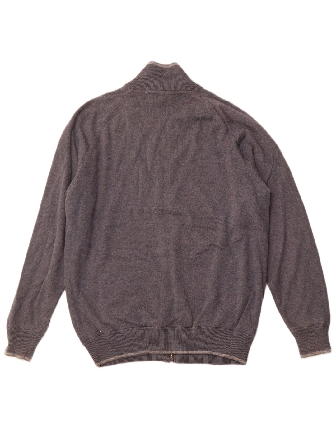 Marks & Spencer Mens Cardigan Sweater Medium Grey Cotton