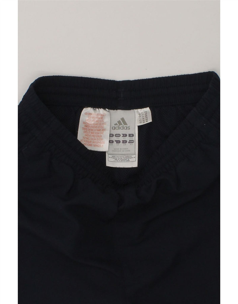 ADIDAS Boys Sport Shorts 7-8 Years Navy Blue Polyester | Vintage Adidas | Thrift | Second-Hand Adidas | Used Clothing | Messina Hembry 