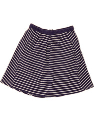 BODEN Womens A-Line Skirt UK 14 Medium W30  Navy Blue Striped