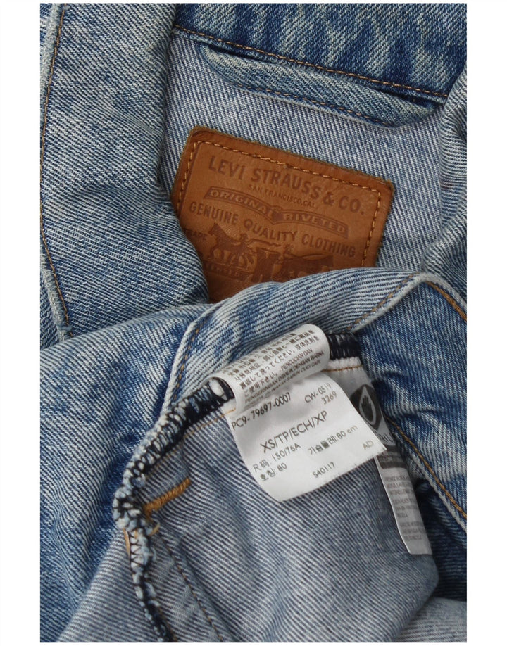 Levi's Mens Denim Jacket UK 34 XS Blue Cotton