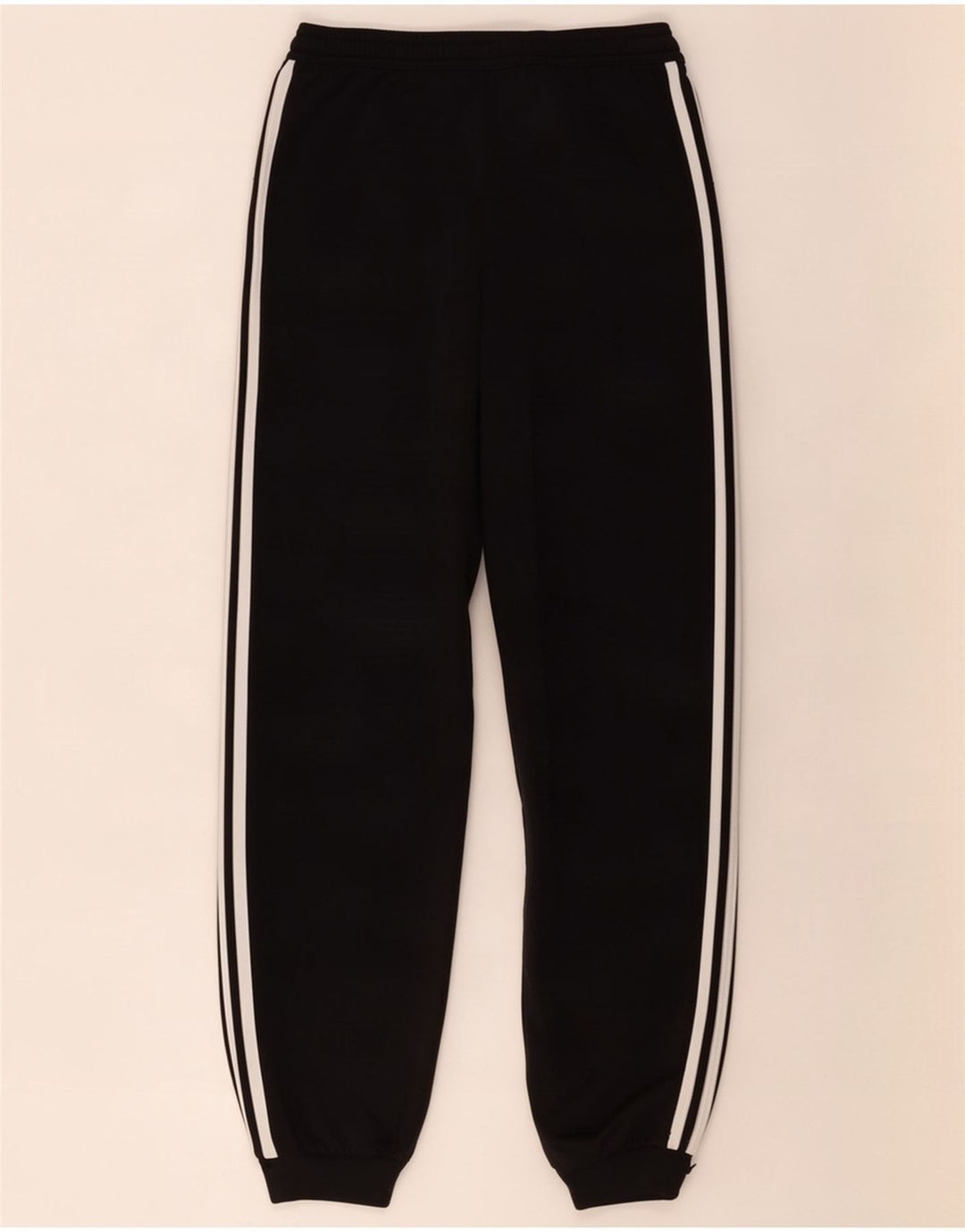 Adidas Boys Tracksuit Trousers Joggers 11-12 Years Black Polyester