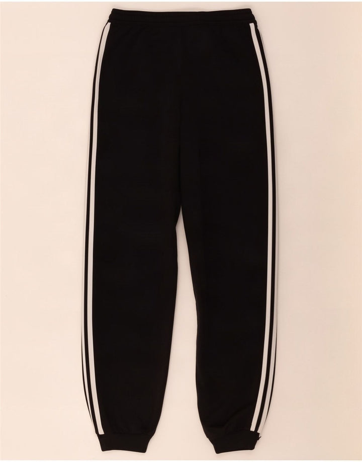 Adidas Boys Tracksuit Trousers Joggers 11-12 Years Black Polyester