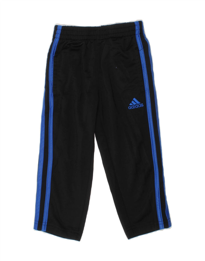 ADIDAS Baby Boys Tracksuit Trousers 18-24 Months  Black Polyester Vintage Adidas and Second-Hand Adidas from Messina Hembry 