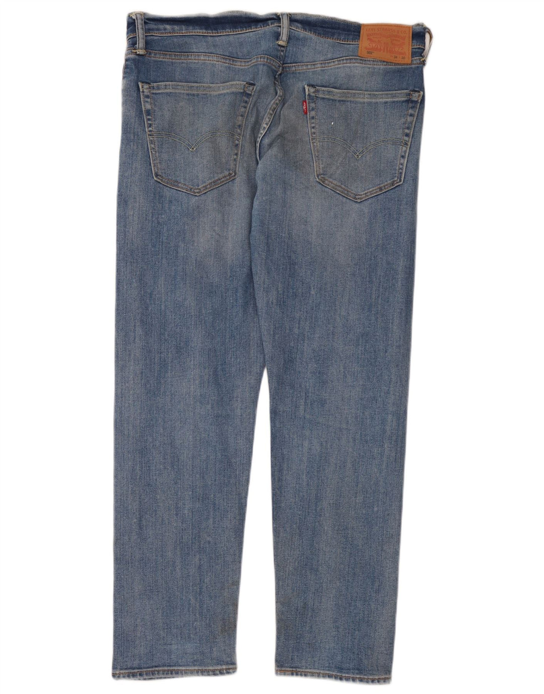 Levi's Mens 502 Tapered Jeans W34 L30 Blue Cotton