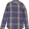 TOMMY HILFIGER Mens Regular Fit Shirt Small Blue Check Cotton Vintage Tommy Hilfiger and Second-Hand Tommy Hilfiger from Messina Hembry 