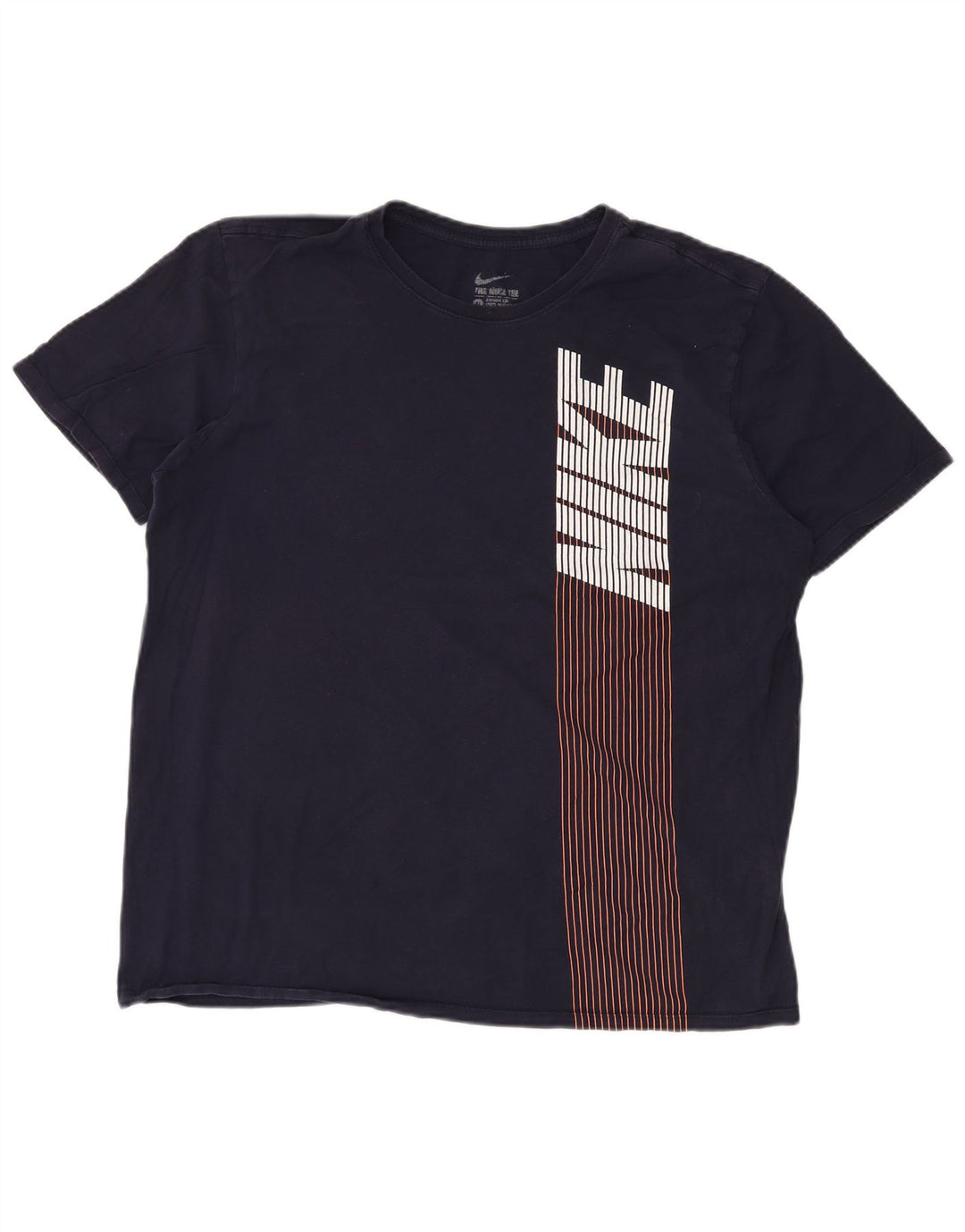 NIKE Mens Graphic T-Shirt Top XL Navy Blue Cotton
