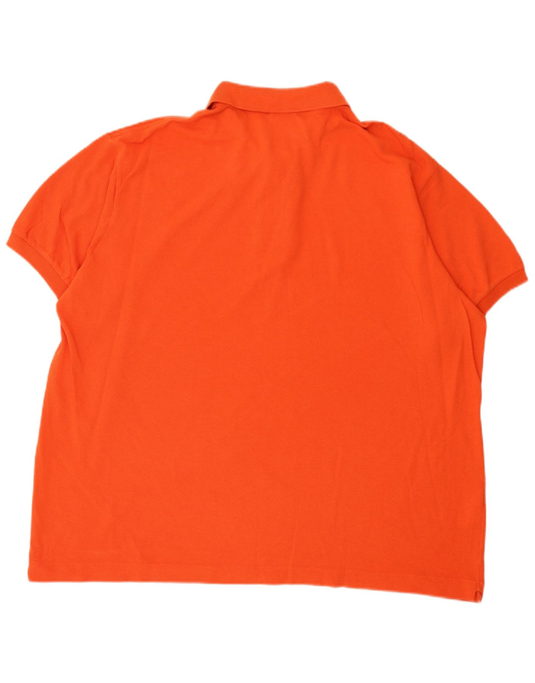 Lacoste Mens Polo Shirt Size 8 3XL Orange Cotton
