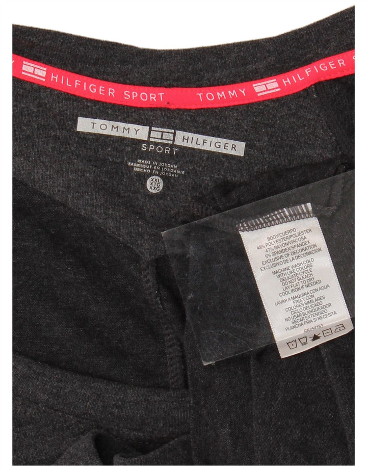 Tommy Hilfiger Womens Top Long Sleeve UK 20 2XL Grey Polyester