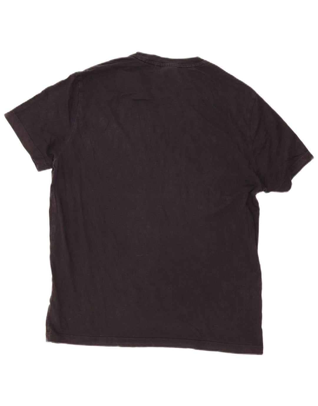 Champion Mens Graphic T-Shirt Top Large Black Cotton