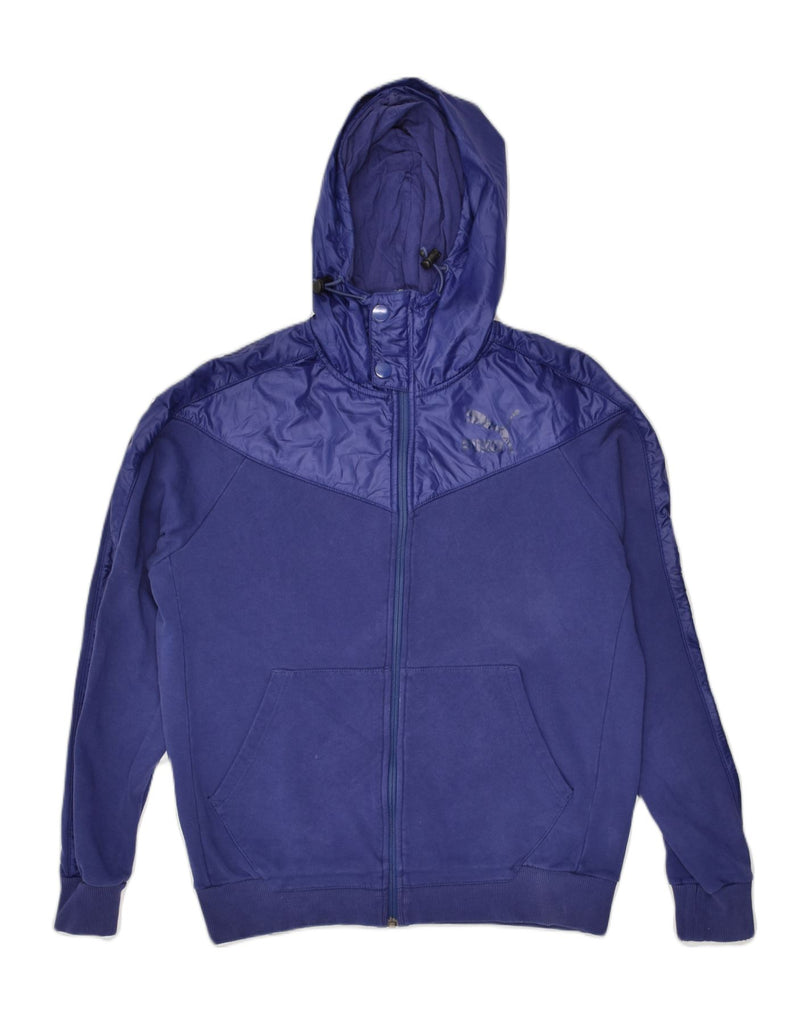 PUMA Mens Zip Hoodie Sweater Medium Purple | Vintage Puma | Thrift | Second-Hand Puma | Used Clothing | Messina Hembry 