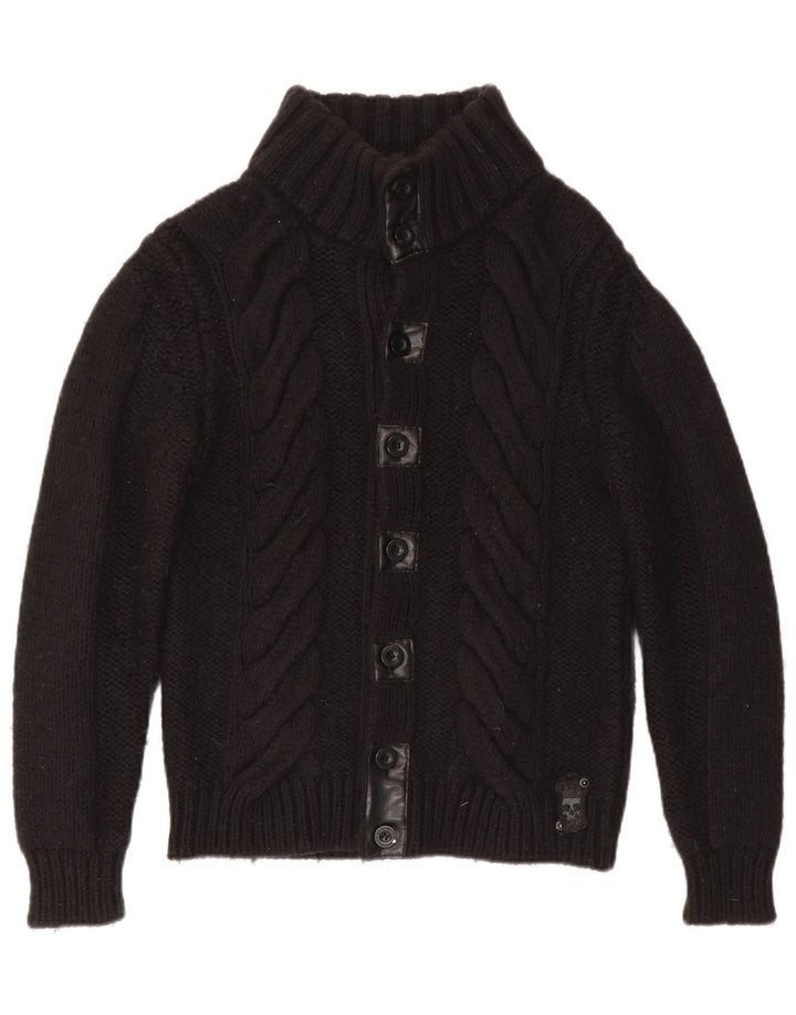 Energie Mens Cardigan Sweater Medium Black