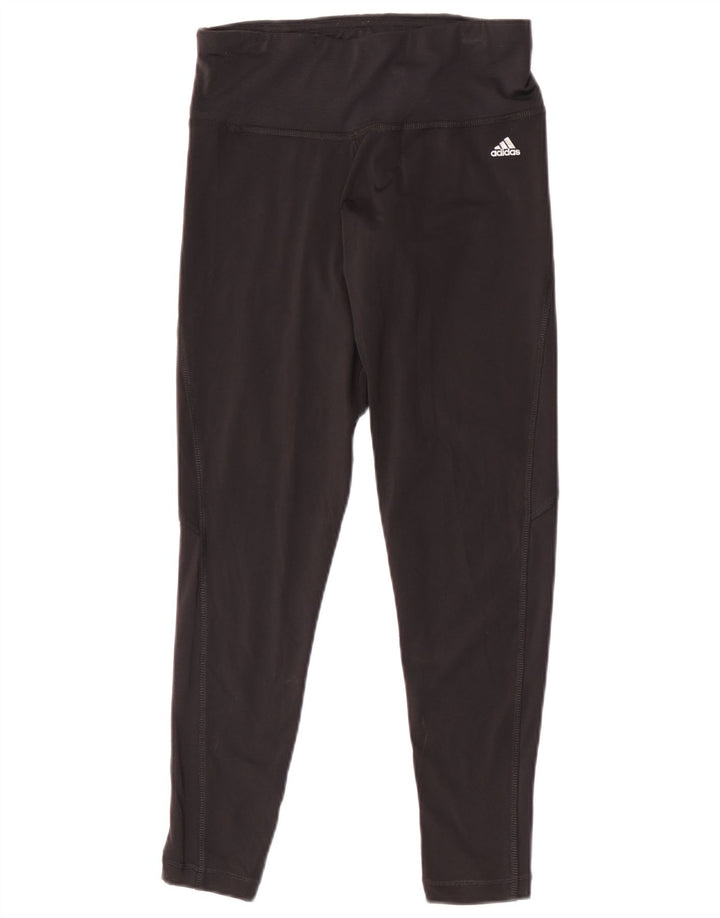 Adidas Womens Climalite Leggings UK 8/10 Small  Black Nylon