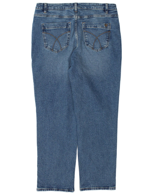 Crew Clothing Womens Straight Jeans UK 12 Medium W34 L28 Blue Cotton