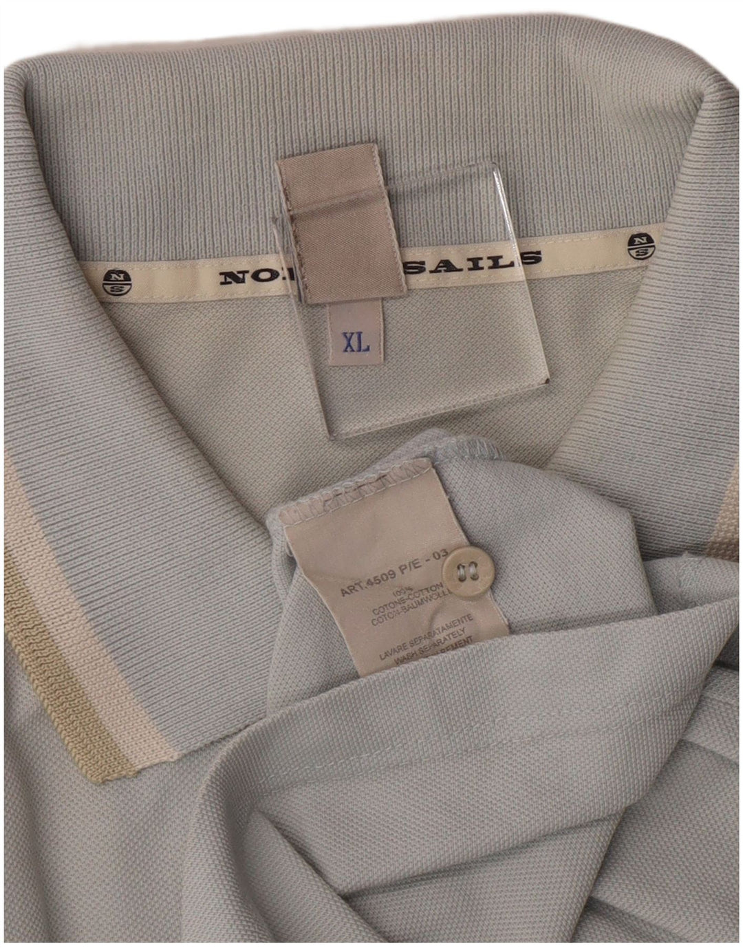 North Sails Mens Polo Shirt XL Blue Cotton
