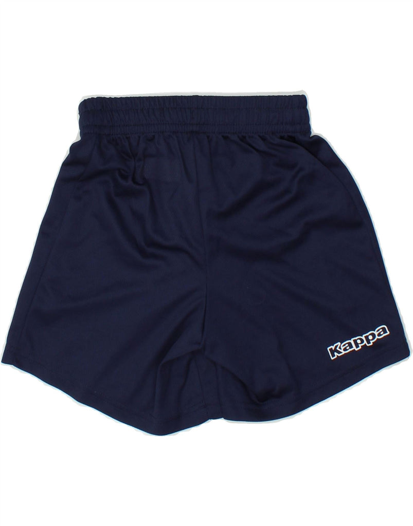 KAPPA Boys Graphic Sport Shorts 7-8 Years Navy Blue Polyester | Vintage Kappa | Thrift | Second-Hand Kappa | Used Clothing | Messina Hembry 