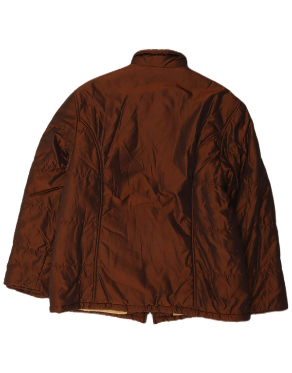 Brums Womens Padded Jacket IT 42 Medium Brown Polyamide