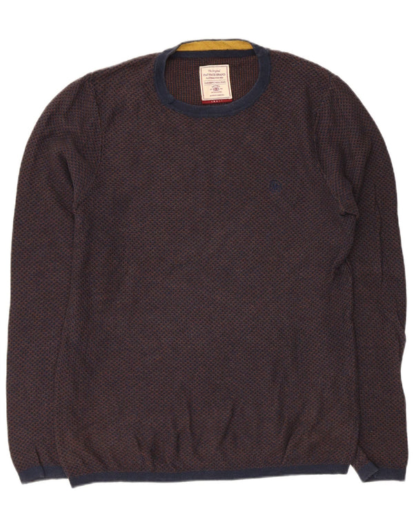 Fat Face Mens Crew Neck Jumper Sweater Small Navy Blue Cotton
