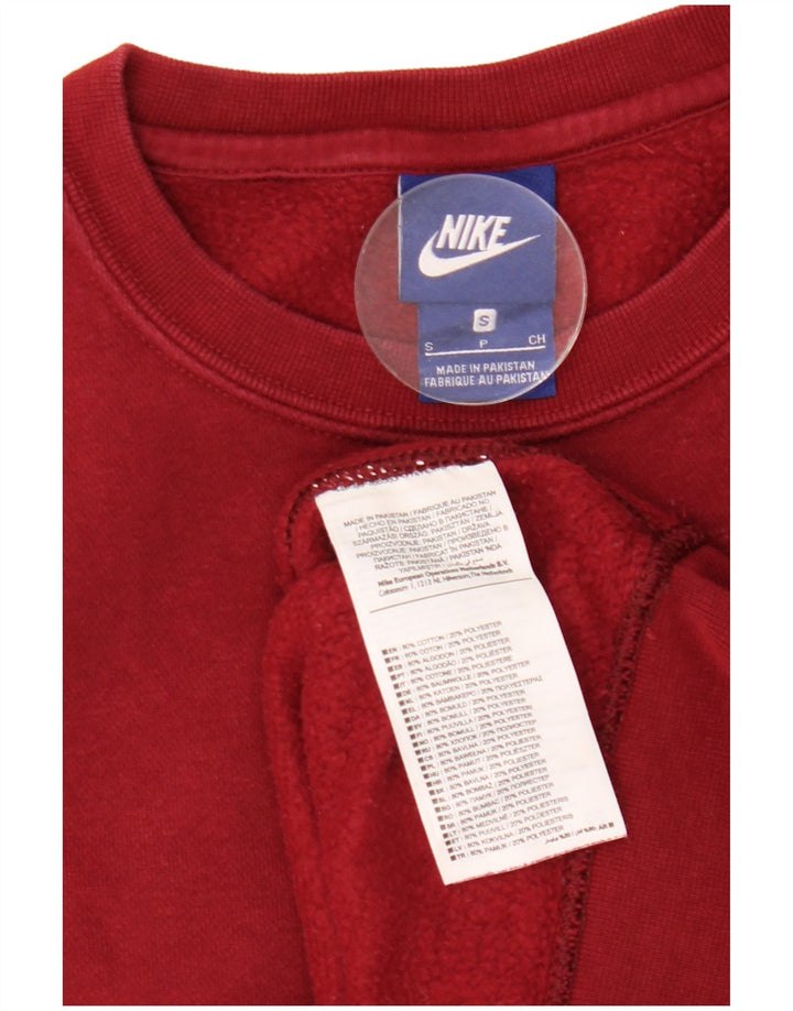 Nike Mens Sweatshirt Jumper Small Red Cotton