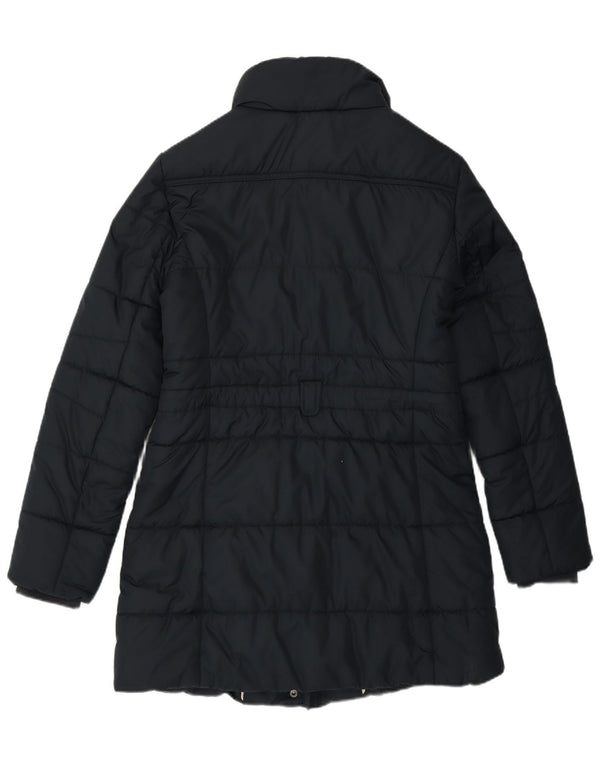 Esprit Womens Padded Coat UK 14 Large Navy Blue Polyester