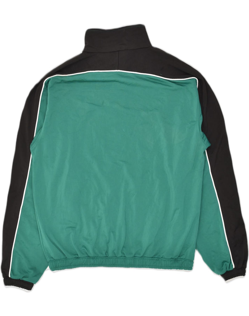 PUMA Boys Tracksuit Top Jacket 15-16 Years Green Colourblock Polyester | Vintage Puma | Thrift | Second-Hand Puma | Used Clothing | Messina Hembry 