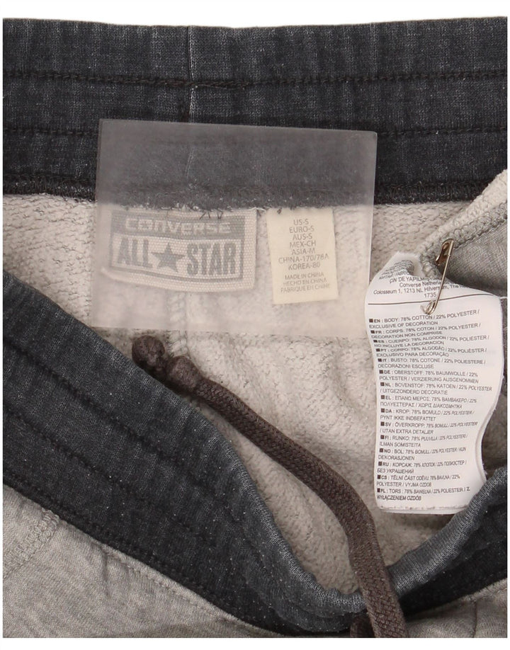 Converse Mens Sport Shorts Small Grey Colourblock Cotton