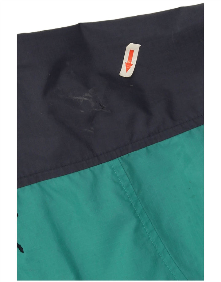 Puma Mens Rain Jacket UK 36 Small Turquoise Colourblock Nylon