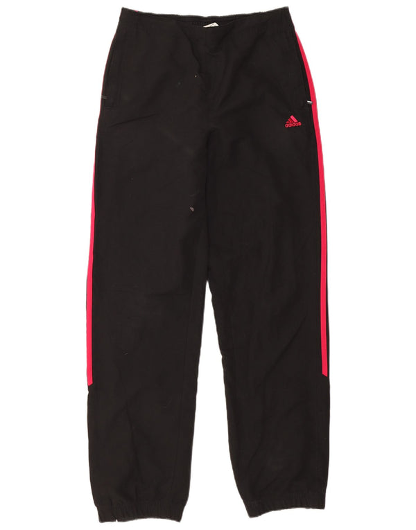 Adidas Womens Tracksuit Trousers Joggers UK 10 Small Black Polyester