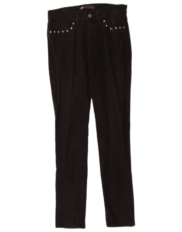 Levi's Womens 524 Super Low Skinny Jeans W27 L32 Grey Cotton