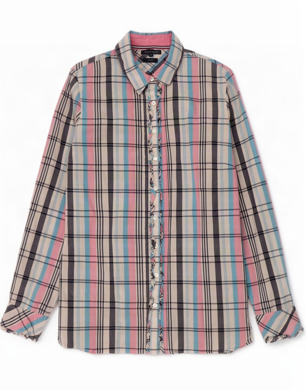 Tommy Hilfiger Womens Shirt US 12 Large Multicoloured Plaid Cotton