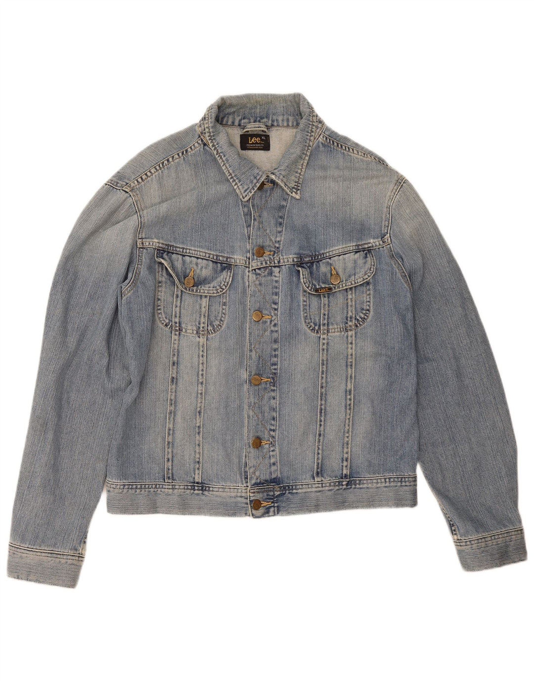Lee Mens Denim Jacket UK 42 XL Blue Cotton