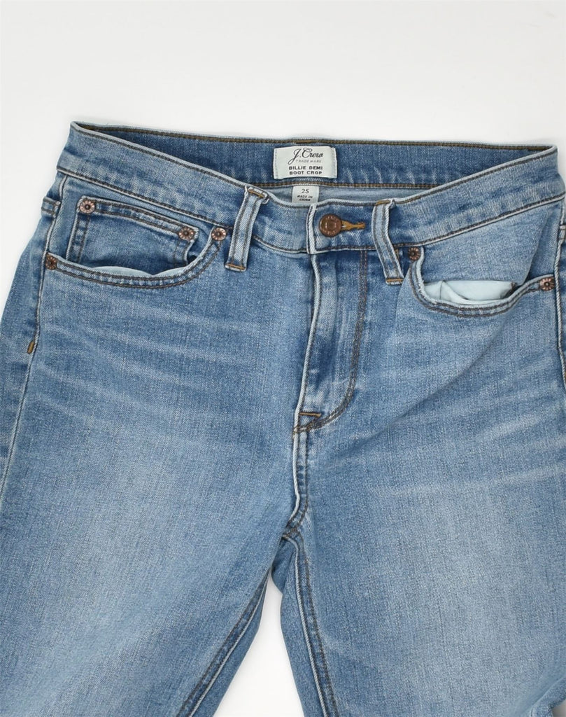 J. CREW Womens Bootcut Cropped Jeans W25 L24 Blue Cotton | Vintage J. Crew | Thrift | Second-Hand J. Crew | Used Clothing | Messina Hembry 