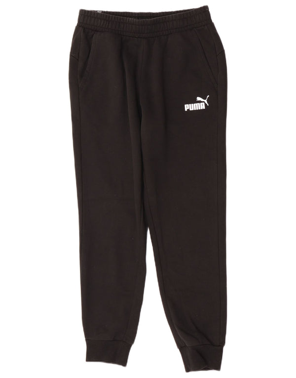 Puma Mens Tracksuit Trousers Joggers Medium Black Cotton